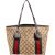 Gucci Monogram GG Canvas Patent Leather Shopper