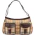 Burberry Haymarket Check Double Pocket Hobo Shoulder Bag