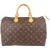 Louis Vuitton Canvas Monogram Speedy 35 Boston Bag