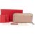 Valentino Grained Calfskin Rockstud Zip Around Wallet