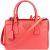 Prada Pink Saffiano Leather Small Galleria Handbag