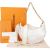Louis Vuitton White Monogram Sac Over The Moon Shoulder Bag
