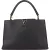 Louis Vuitton Black Leather Lining Capucines MM Handbag