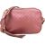 Gucci Microguccissima Metallic Leather Bamboo Crossbody Bag