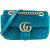 Gucci Chevron Velvet GG Marmont Small Crossbody Bag