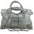 Balenciaga Petrol Leather City Handbag