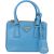 Prada Blue Saffiano Leather Pradasphere Galleria Micro Handbag
