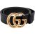 Gucci Black Leather GG Marmont Gürtel (85 / 34)