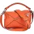 Loewe Orange Leather Puzzle Crossbody Handbag