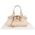 Chloé White Leather Paddington Handbag
