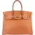 Hermès Brun Courchevel Leather Birkin 35 Handbag