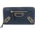 Balenciaga Classic Blue Continental City Zip Around Wallet