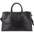 Balenciaga Black Leather Marble Padlock Tote Shoulder Bag
