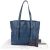 Prada Blue Leather Tote Shoulder Bag