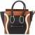 Céline Tricolor Leather Luggage Handbag