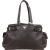Prada Dark Brown Vitello Daino Leather Buckle Satchel Handbag