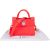 Christian Dior Neon Pink Grained Calfskin Mini Diorever Crossbody Bag