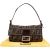 Fendi Monogram Zucca Baguette Shoulder Bag