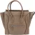 Céline Drummed Calfskin Luggage Handbag