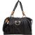 Gucci Black Leather Indy Bamboo Shoulder Bag