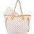 Louis Vuitton Monogram Damier Azur Canvas Neverfull MM Shopper