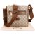 GUCCI Monogram GG Supreme Interlocking G Messenger Crossbody Bag