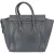 Céline Grey Leather Luggage Handbag