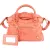 Balenciaga Coral Leather Small City Handbag