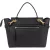 Céline Black Leather Grained Calfskin Belt Handbag