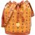 Sac à bandoulière type « bucket » MCM à cordon de serrage, motif Monogram Visetos