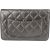 Chanel Quilted Metallic Lambskin Leather Wallet On Chain Crossbody Bag