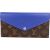 Louis Vuitton Blue Epi Leather Monogram Canvas Sarah Wallet