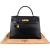 Hermès Noir Boxcalf Leather Kelly 32 Handbag