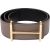 Hermès Noir & Taupe Pebbled Pesom Leather H Reversible Belt (80)