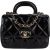 Chanel Quilted Patent Calfskin Coco Handle Single Flap Crossbody Bag