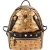 MCM Monogram Metallic Visetos Stark Studded 2 in 1 Backpack