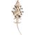 Chanel Crystal Leaf CC Brooch
