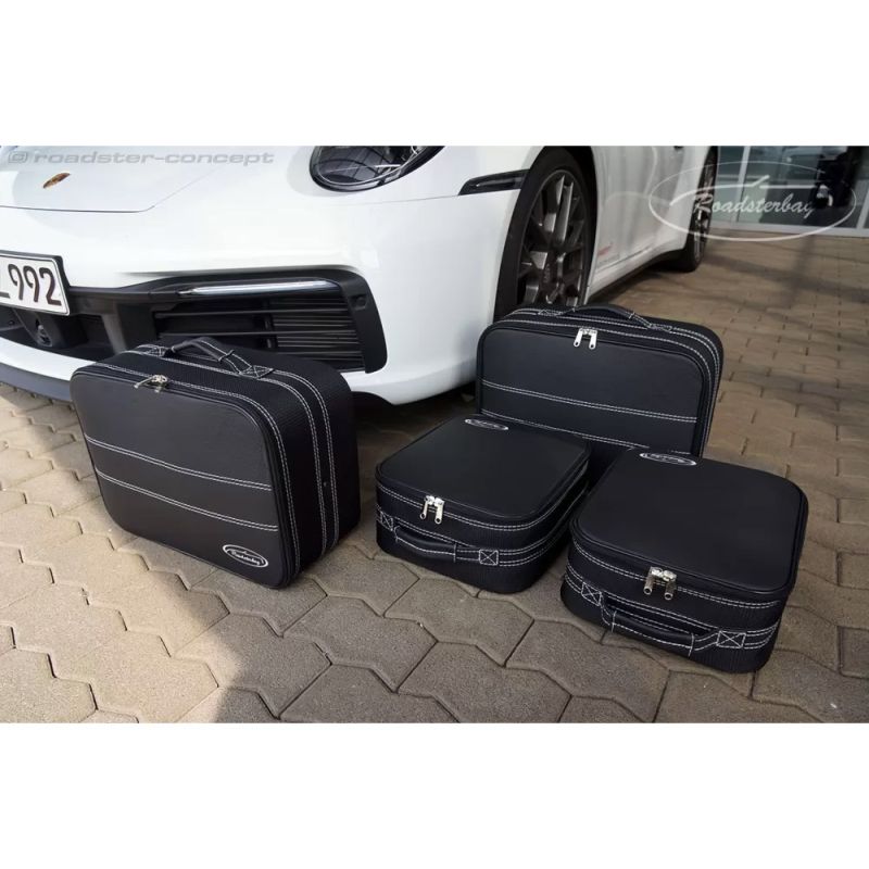 Kofferset Porsche 911 (991+992) alle Modelle 90 Liter Teilleder  4-tlg. 