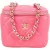 Chanel Pink Caviar Leather Mini Vanity Crossbody Bag