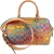 Coach Rainbow Signature Monogram Rowan Satchel Handbag