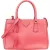 Prada Pink Saffiano Leather Galleria Handbag