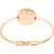 Gucci Gold Tone Bezel Bangle 1100L Women Watch
