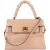 Miu Miu Pebbled Leather Madras Braided Handle Handbag