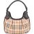 Burberry Haymarket Check Hobo Shoulder Bag