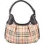 Burberry Haymarket Check Hobo Shoulder Bag