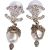 Chanel Textured CC Emblem 2018 Pearl Chain Drop Earrings