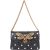 Gucci Black Leather Queen Margaret Bee Shoulder Bag