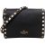 Valentino Garavani Black Leather Rockstud Flap Crossbody Bag