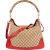 Gucci Monogram GG Bamboo Hobo Shoulder Bag