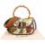 Gucci Floral Jacquard Bamboo 1947 Top Handle Crossbody Bag
